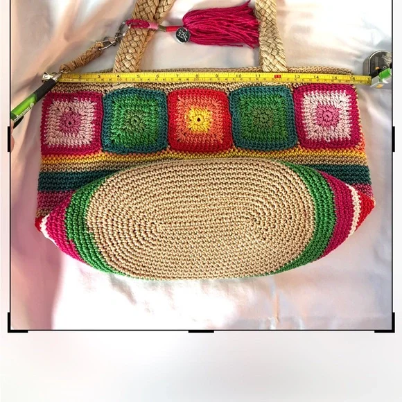The Sak Crochet Kenya stripe Tote Bag multi - Picture 4 of 14